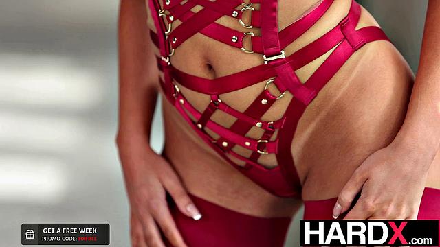 HardX - Lingerie Babe Squirts & Swallows Load