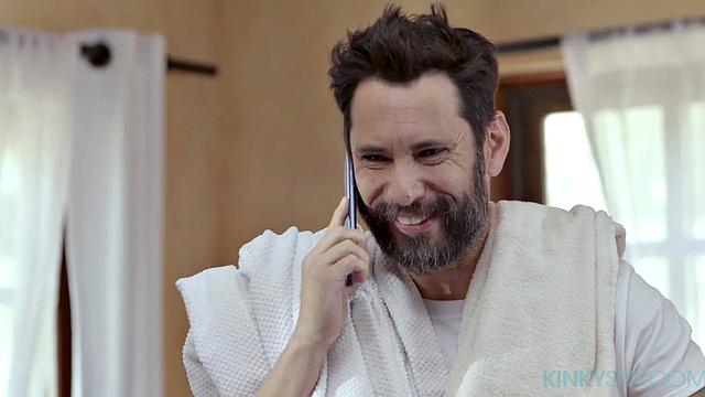 Maddy May gets a rubdown from the "Owner" of the KinkySpa