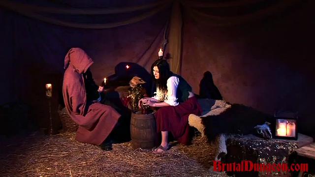 Fortune Teller Sees her Own BDSM & Gang Bang Punishment