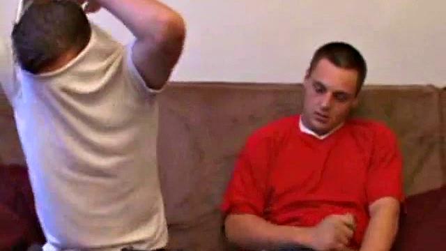 Phil drops in on Gunner and the two horny boys watch a porn video while rubbing on their crotches. The cocks come out and, after stripping off, Gunner goes down on Phil. An oral exchange follows and doesn't end, until both blow huge loads.