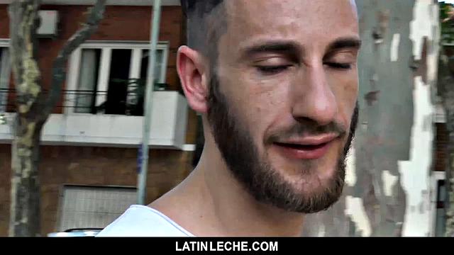Hardworking nephew seduced by the landlord's offer and takes raw cock to avoid another day sweating on the job