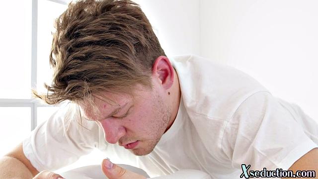 Ebony masseuse sucking off her client