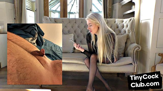 SPH femdoms watch loser wank in office