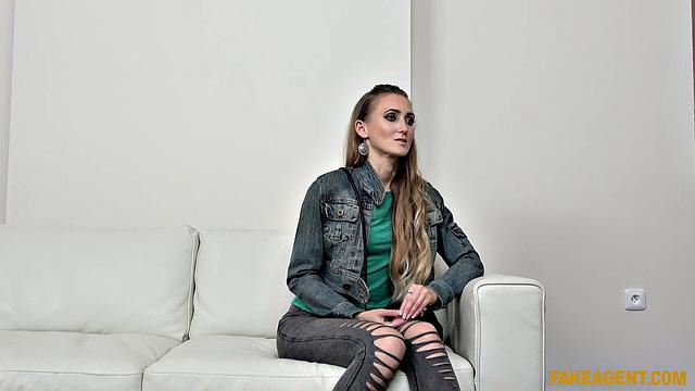 Agent Cums Over Her Skinny Ass & Masturbates in Denim and Tanks