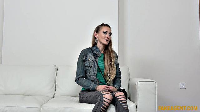 Agent Cums Over Her Skinny Ass & Masturbates in Denim and Tanks