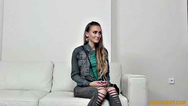 Agent Cums Over Her Skinny Ass & Masturbates in Denim and Tanks