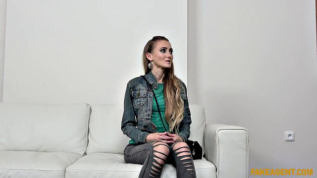 Agent Cums Over Her Skinny Ass & Masturbates in Denim and Tanks