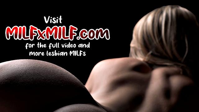 Big-titted blonde MILF pussylicked by Girlfriend