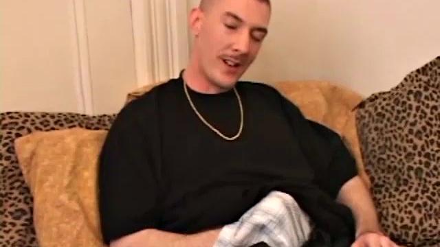 In this hot solo scene, young Richard Azina works up a boner and strips naked. After giving his butt a little fingering, he strokes out a warm load of salty cum.