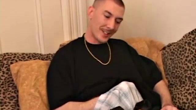 In this hot solo scene, young Richard Azina works up a boner and strips naked. After giving his butt a little fingering, he strokes out a warm load of salty cum.