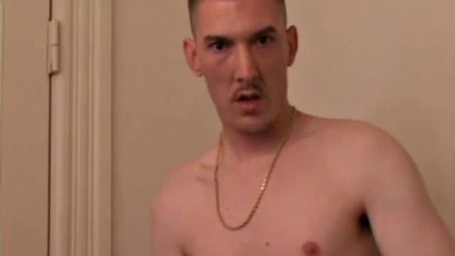 In this hot solo scene, young Richard Azina works up a boner and strips naked. After giving his butt a little fingering, he strokes out a warm load of salty cum.