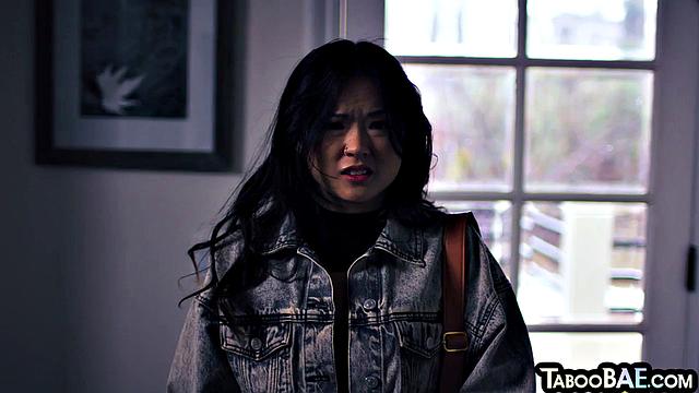 Big-titted MILF licked by Asian babe