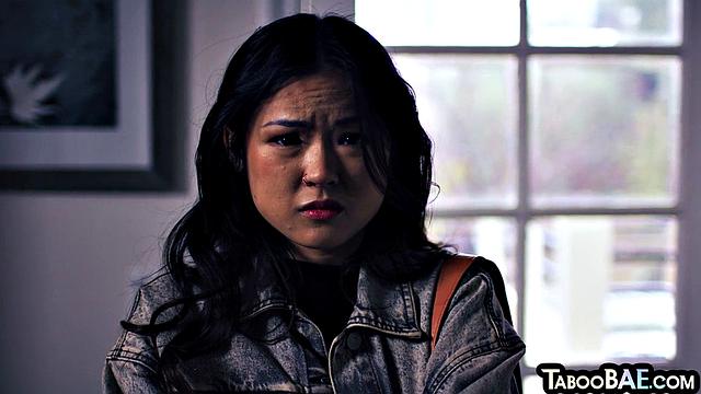 Big-titted MILF licked by Asian babe