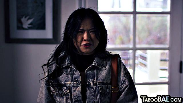 Big-titted MILF licked by Asian babe