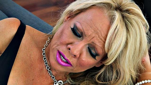 Big tits in fishnet stockings