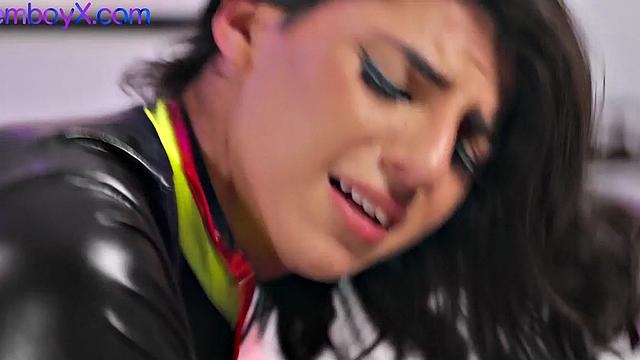 Latex ethnic femboi spoiling DILF