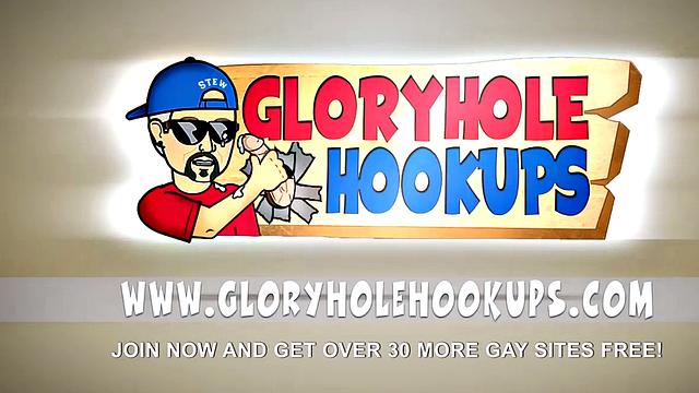 Latino Delivers Load At The Gloryhole