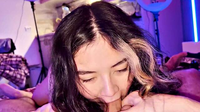 cock sucking and balls stroking