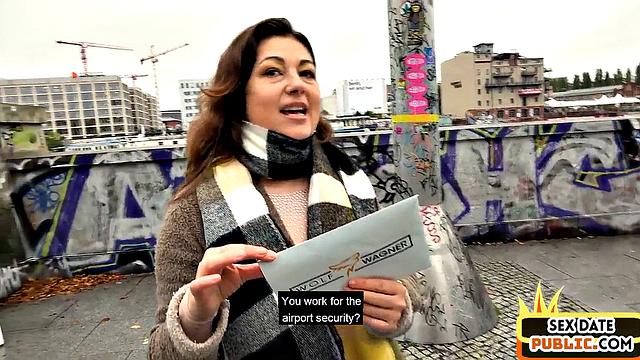 Chubby MILF gets fucked after outdoor BJ by sex date