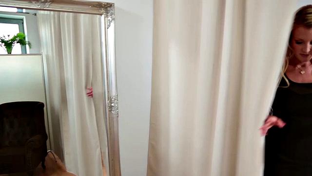 Lesbian Duo in Boutique