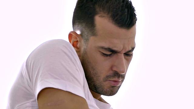 Erotic oil massage turns into making love on massage table