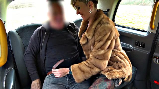 Tattooed blonde with short hair gets fucked hard in various positions