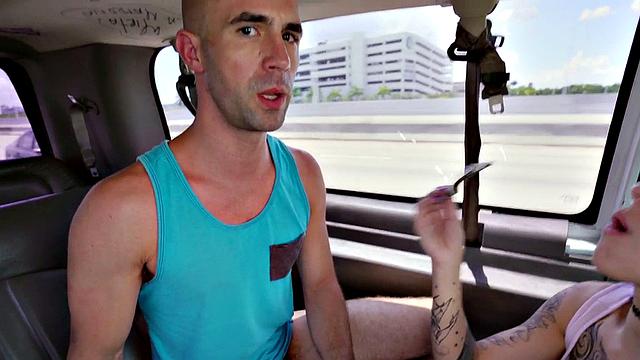 Mouthjizzed picked up for gay sex in public outdoor van