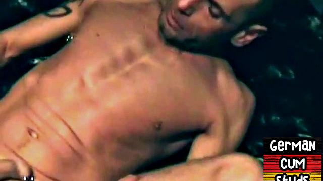 Fucked German bottom sucks DILFs cock at home