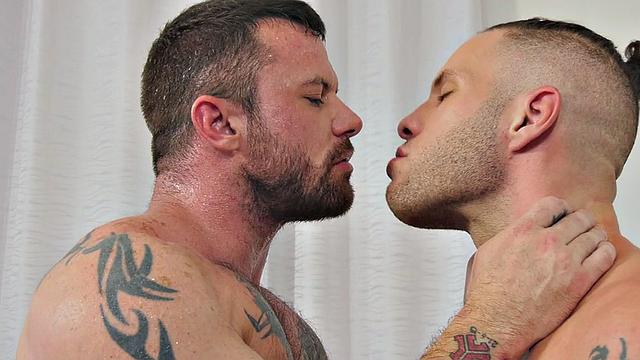 Bisex hairypussy babe rides cock in 3way after pussyeating