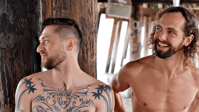 Jock cums while fucking in missionary before throating