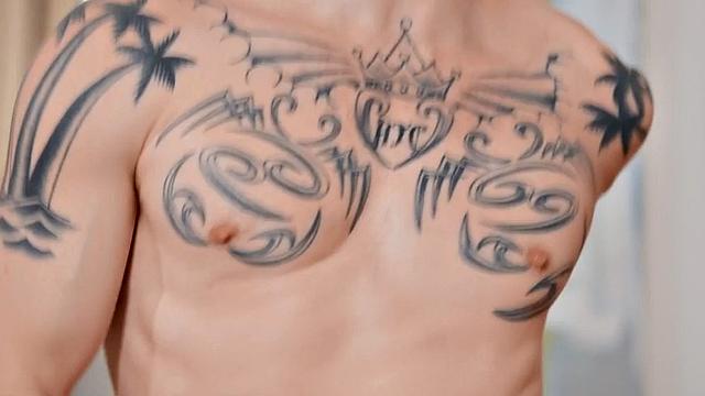 Jock cums while fucking in missionary before throating