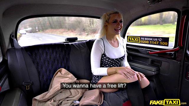 Blonde Brit Fucked by Cabbie