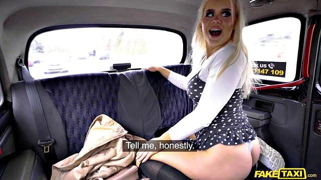 Blonde Brit Fucked by Cabbie
