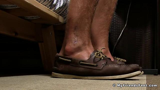 Brian gets his feet passionately worshiped by another man