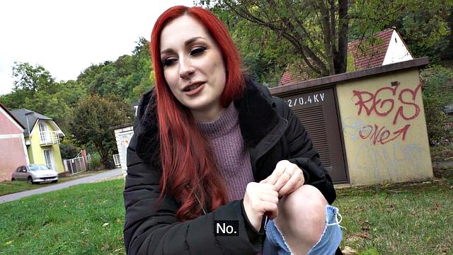 рыжая с тату решила подзаработать pov-шалостями