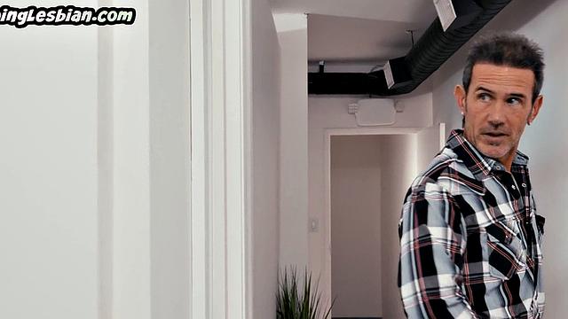 Pussylicking big lesbo babe fingered by ginger MILF