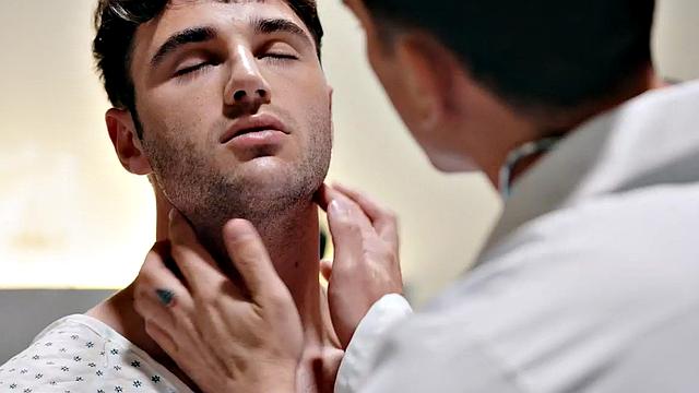 Tattooed gay doctor fucks patient in hospital