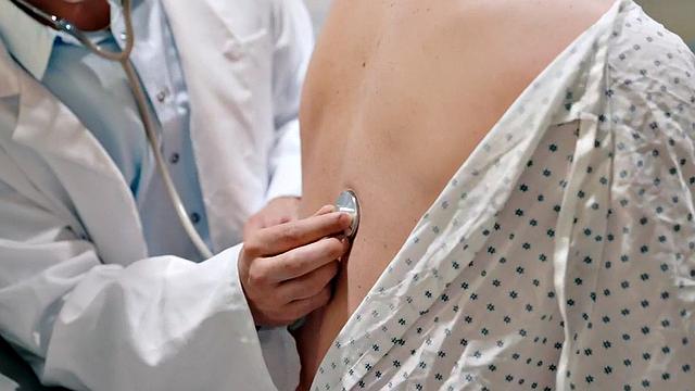 Tattooed gay doctor fucks patient in hospital