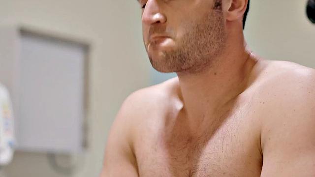 Tattooed gay doctor fucks patient in hospital