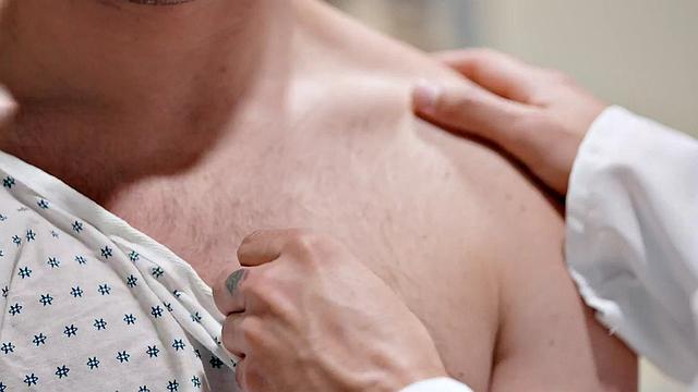 Tattooed gay doctor fucks patient in hospital