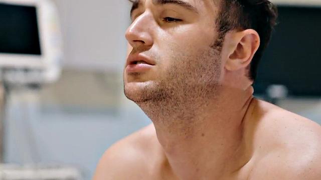 Tattooed gay doctor fucks patient in hospital