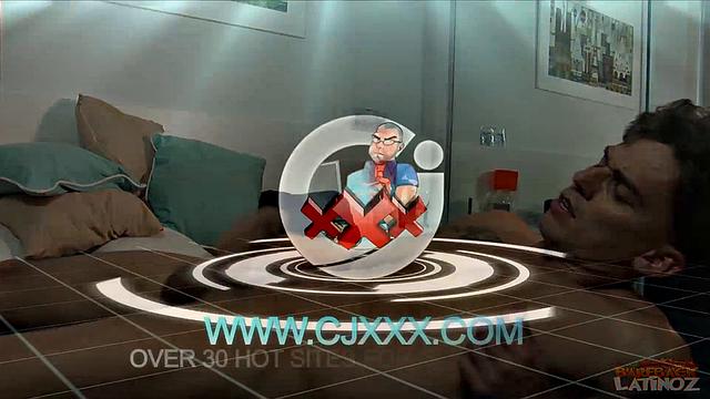 Our featured solo boy of the week is young Latino Javi. Sprawled out on his bed and playing with himself, the horny boy finally shows us his uncut dick by pulling it out the leg of his shorts.