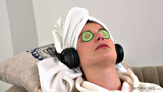 Happy Ending In Front Of Wife