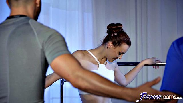 Ballet teacher with hunks