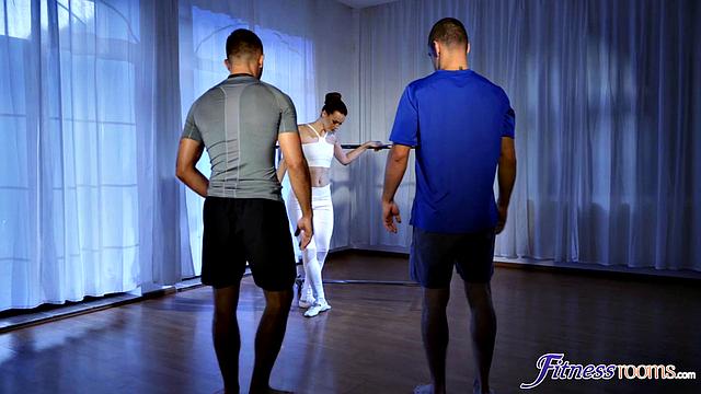 Ballet teacher with hunks