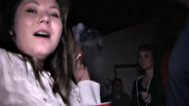 Slut sucks college cock in hot tub orgy