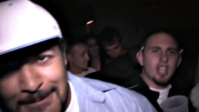 Slut sucks college cock in hot tub orgy