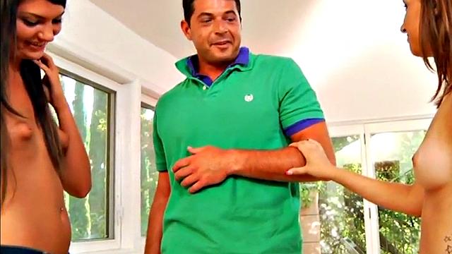 Small dick dominas queen and jerk their submissives in group