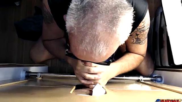 Curious Cock Sucked At Gloryhole