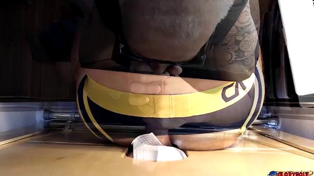 Curious Cock Sucked At Gloryhole